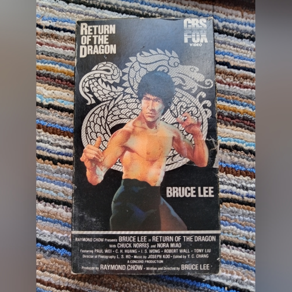 Return Of The Dragon Bruce Lee VHS
